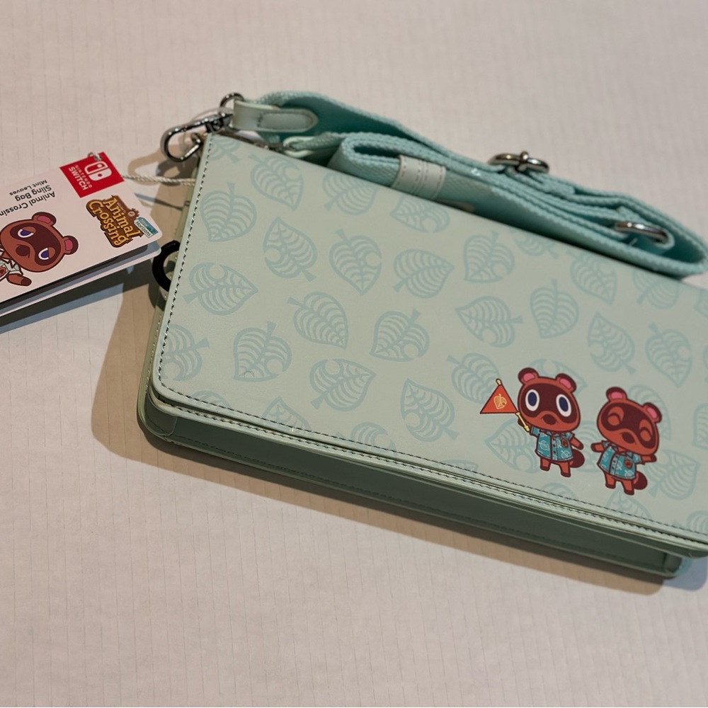 New Nintendo Animal Crossing Mint Green Sling Bag